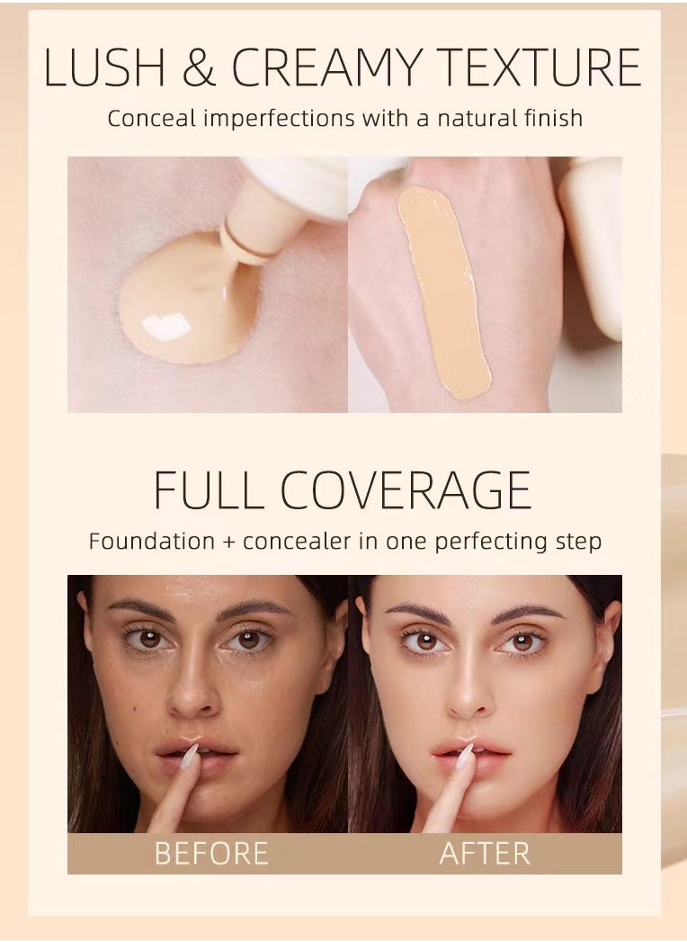 ARTMISS Long Lasting Ultra-lightweight Liquid Foundation 05（Comes with brush）  - Image 3