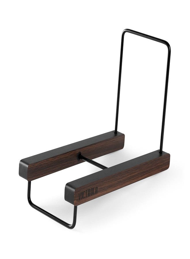 فيكتورولا حامل أسطوانات الفينيل Victrola The Stand - حامل ومنظم أسطوانات فينيل مكتبي - يتسع لأكثر من 25 أسطوانة، لمسات معدنية سوداء أنيقة، سهل التركيب بدون أدوات، عرض أنيق لأسطوانات الفينيل (لون إسبريسو) - Image 1