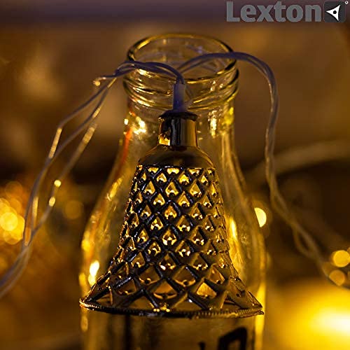 Lexton Lexton 7M BellShaped LED Lights for Diwali Decoration Indoor and Outdoor Home Decoration 16 Yellow Bells Multicolor  - Image 2