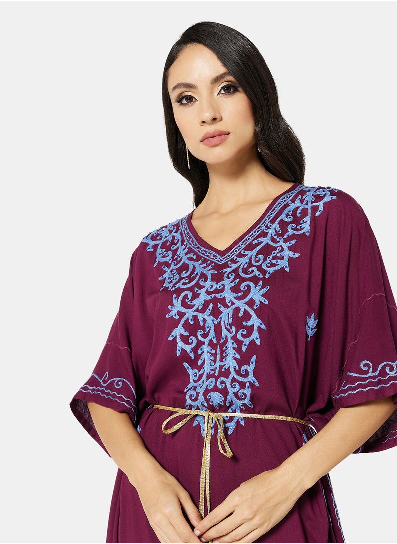 ARABIAN CLOSET EMBROIDERED KAFTAN  - Image 4