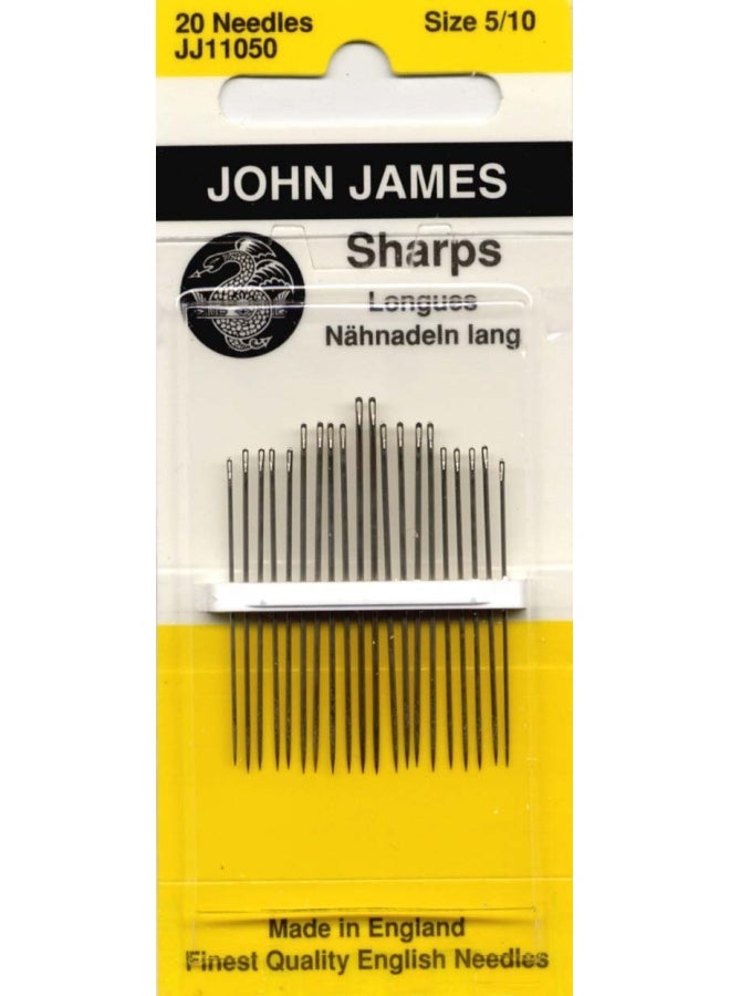Colonial Needle Sharps Hand Needles Size 5 10 20 Pkg - Image 1