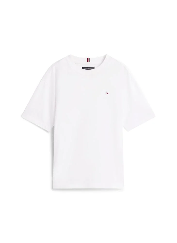 Tommy Hilfiger Ecru / Flag Aop Signature Essential Shorts Pyjama Set for Men | Best Price UAE