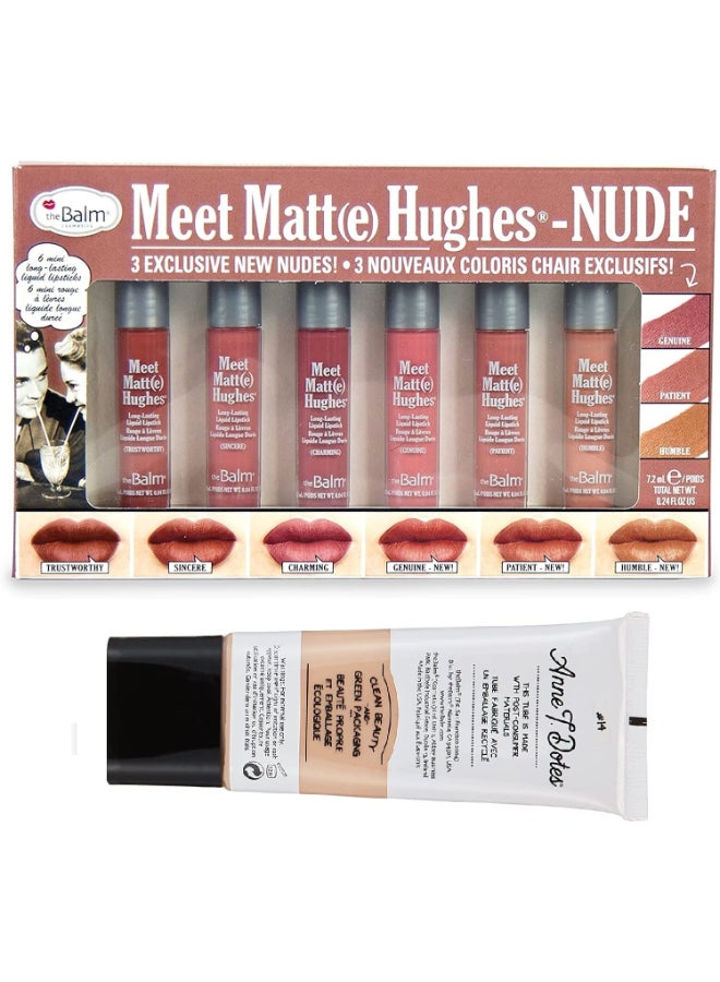 theBalm Set of Mini long lasting liquid matte lipstick no.8 and Tinted moisturizer no.14 - Image 2