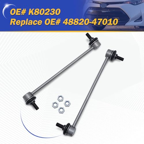 X4XZ K80230 Zinc-Nickel Alloy Front Stabilizer Sway Bar Links for Pontiac Vibe 2003-2010丨Scion Tc 2005-2010丨Toyota Corolla 2003-2018丨Toyota Matrix 2003-2014丨Toyota Prius 2001-2009 - Image 5