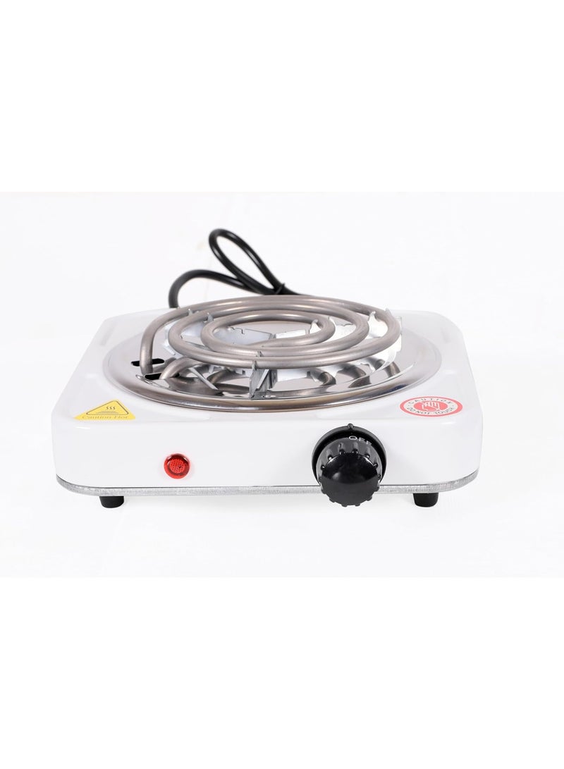 DubaiGallery Desktop Electric Hot Plate Single Burner 1000W Compact Size Coil Stove Ideal for Students, Dorm Rooms, Offices, Small Apartments and Temporary Kitchen Setup - Image 4