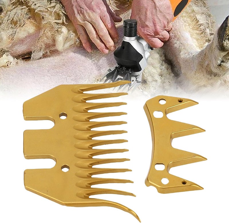 Mumusuki Electric Sheep Shear, High Carbon Steel 13 Tooth Curved for Sparse Wool, with Advanced Heat Treatment and Coating, Compatible with Sheep Alpacas Llamas Shearing Machines - Image 5