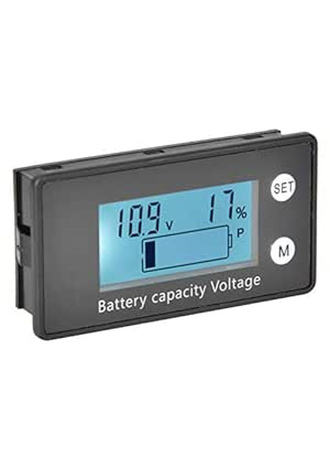 الفولتميتر الرقمي DC 10 100V شاشة LCD عرض الجهد المحمول متر الجهد الأبيض - Image 1