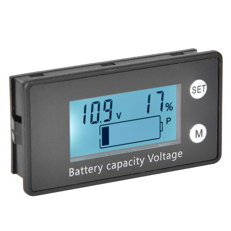 الفولتميتر الرقمي DC 10 100V شاشة LCD عرض الجهد المحمول متر الجهد الأبيض - Image 2