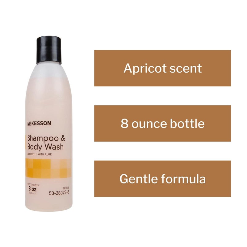 McKesson Shampoo and Body Wash with Aloe, Apricot Scent, 8 oz, 1 Count - Image 4