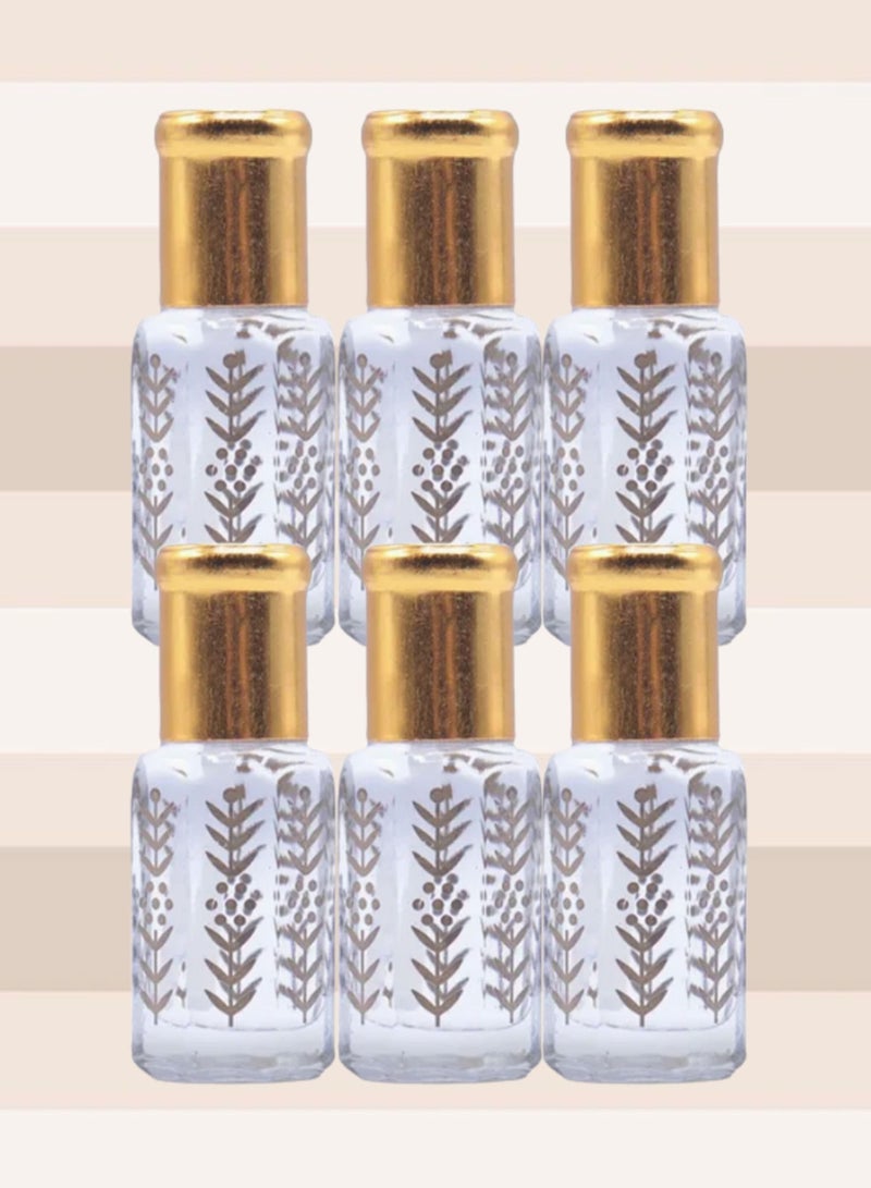 MUSK 6 Pieces Original White Musk Perfume Oil 6ml