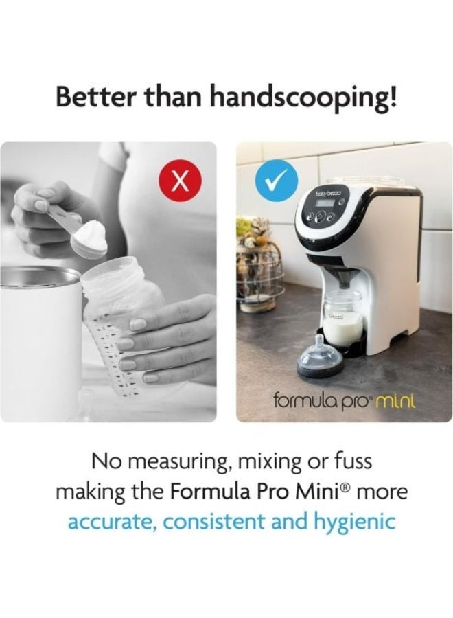 بيبي بريزا جهاز تحضير حليب الأطفال الأوتوماتيكي بيبي بريزا فورمولا برو ميني – تصميم أصغر بنسبة 30%، إعداد فوري للحليب الدافئ، سعة قابلة للتعديل من 60 إلى 300 مل، مثالي للسفر والمنزل - Image 4