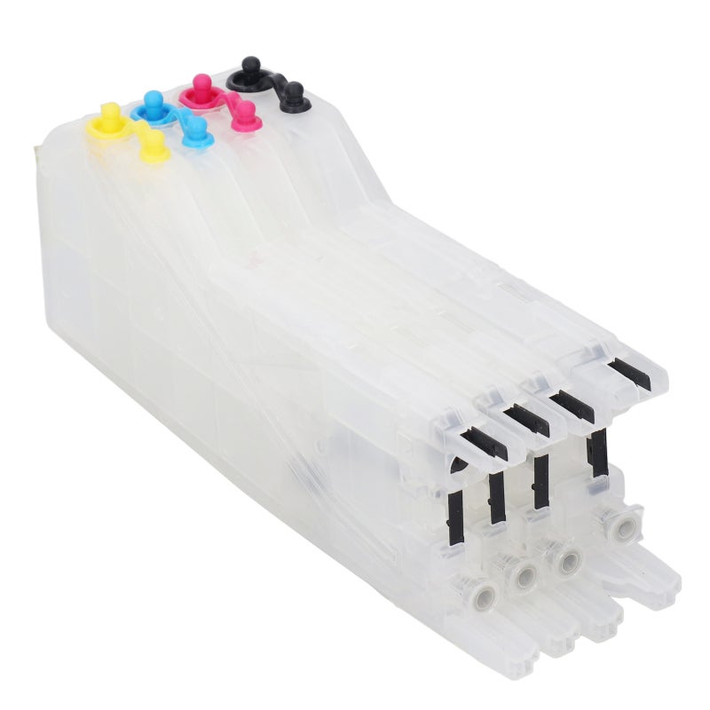 Refillable Ink Cartridge 4-Pack for LC12 LC17 LC73 LC79 Constant Pressure Design - Transparent PP Easy Refill Double Hole Cartridge for DCP J525N MFC J6910CDW - Image 5