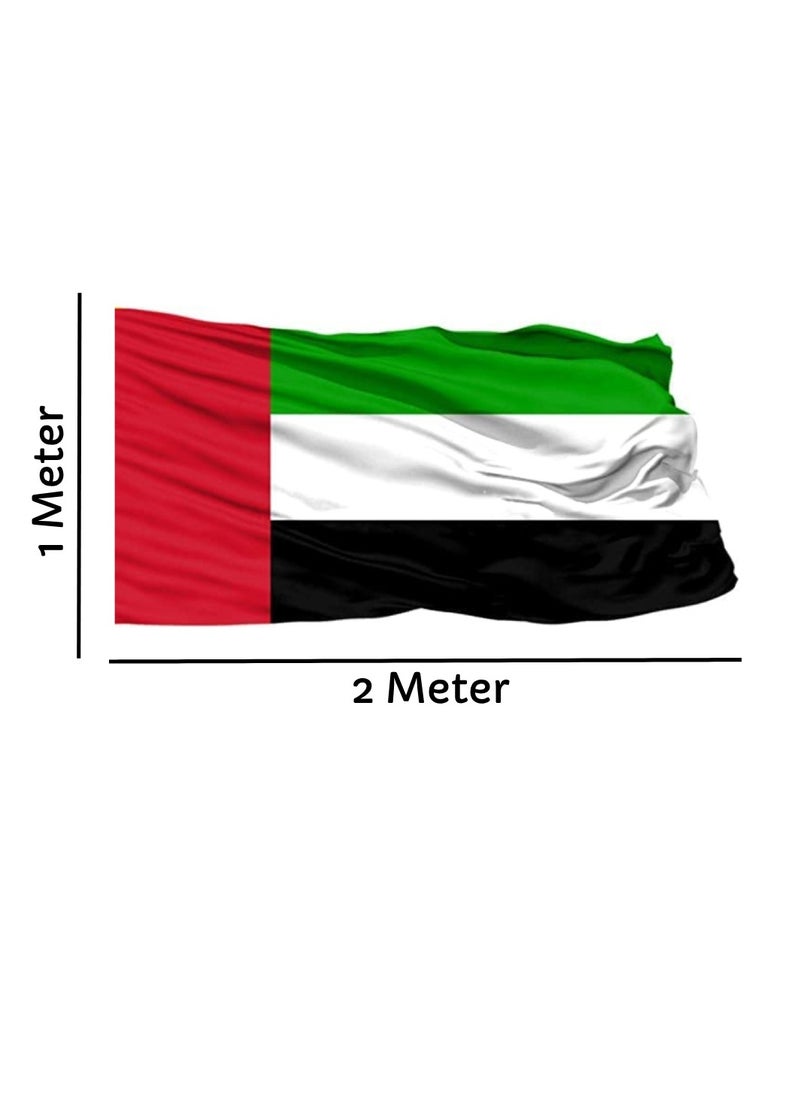 Yuwell UAE Flag United Arab Emirates Flag National Day Durable Long Lasting For Outdoor And Indoor Use For Building Home And Car Decoration 1X2 Meter  - Image 2