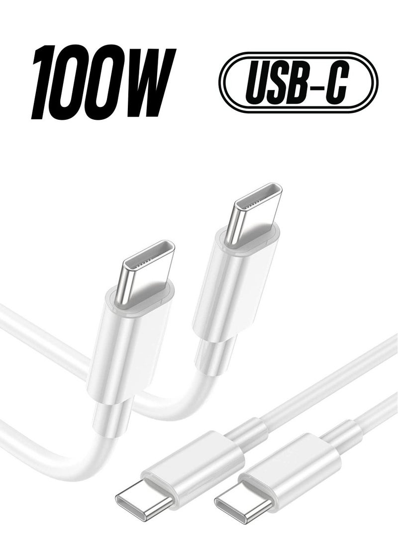 Generic - 2Pack 2M USB C to USB C Apple Fast Charging Cable for MacBook Pro Air/2020/2019/2018/2017/2016/IPad Air 4/5/iPad Pro 12.9/11 - Image 1