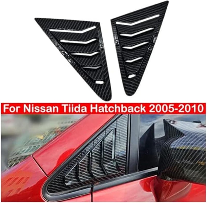 QASULER Side Shutter Trim Sticker for Nissan Tiida - Image 2