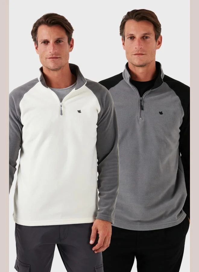 Buratti Slim Fit Half Zipper Winter Raised 2-Pack Polar Men's POLAR 5906055S2