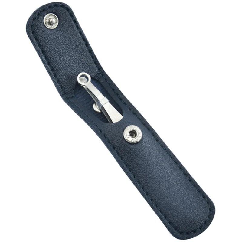 Stainless Steel Nose Hair Trimmer Precision Tweezers with Blue Case - Image 2