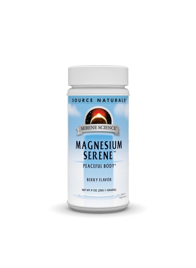 Source Naturals Serene Science Magnesium Serene Berry Flavored, Peaceful Body, 9 Ounces - Image 1