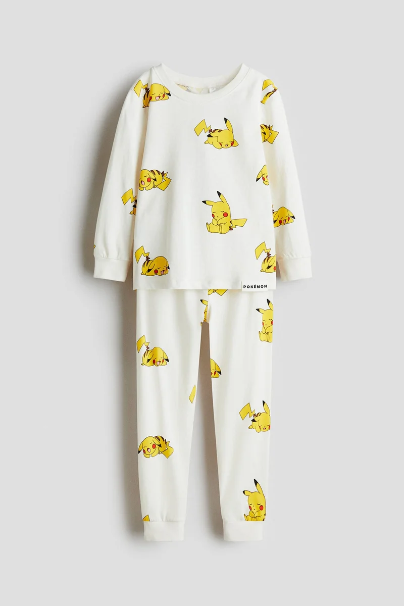 H&M Printed cotton jersey pyjamas