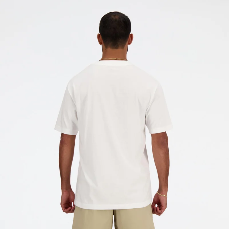 New Balance White Men's Sport Essentials Cotton T-Shirt for Men | Best Price UAE