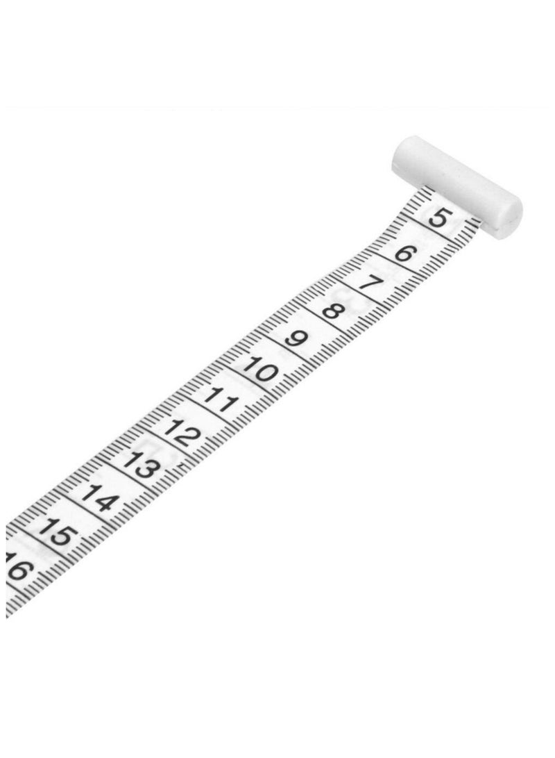 PiniceCore Waist Circumference Y-shaped Ruler Cm Inches Soft Leather Small Tape Measure Circle Ruler Automatic Telescopic Measurement Ruler  - Image 3