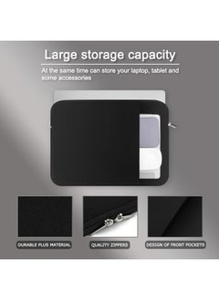 Generic Sleeve Case Cover Bag For Apple Macbook Air/Pro/Retina Laptop Bags Laptop Cases Black  - Image 5