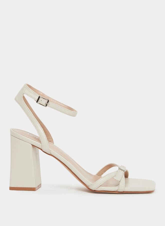 RAID Ilaa Block Heel Sandals with Buckle Detail - Image 1