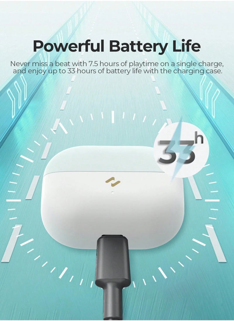 havit Wireless Earbuds, TWS Bluetooth 5.4 with 13mm Driver, Dual MIC ENC Noise Cancelling Headphones, Multipoint Connection Bluetooth Earphones, 33H Playtime, In-Ear Headphones for Music, Calls, Gaming and More, Fully Compatible for Android and iOS Devices (Light Green)  - Image 5