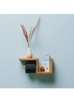 IThree IThree Wooden Toilet Paper Holder in Bathroom Toilet Paper roll Holder 1 Toilet Paper roll Hanger Wooden Brown Wall Toilet Roll Holder Rustic Solid Wood Tissue Holder  - Image 5