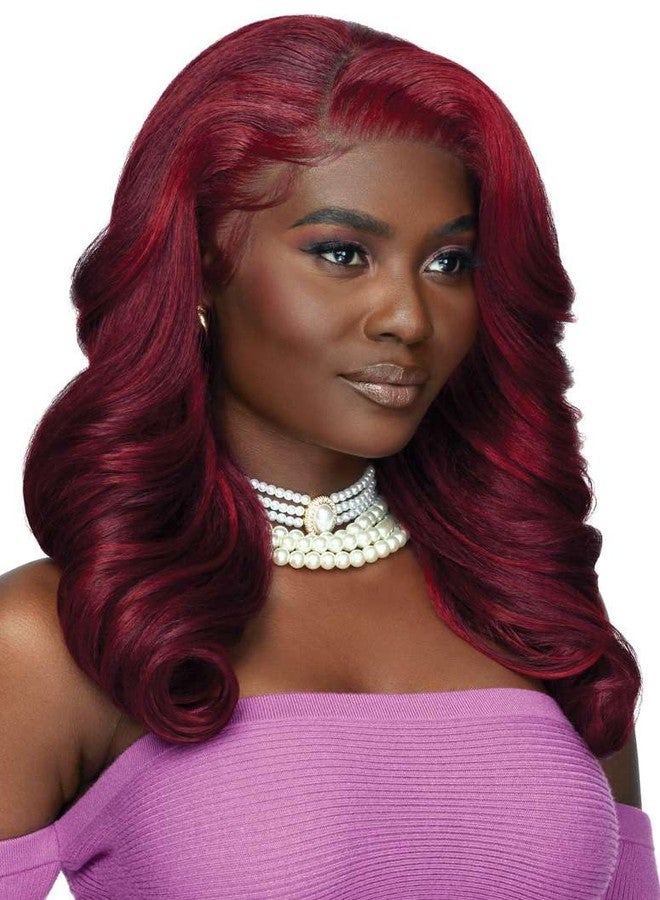 Outre Lace Front Wig - Perfect Hair Line 13X4 - Swoop Series - Swoop 2 (DRFF AMBER SUNSET) - Image 5