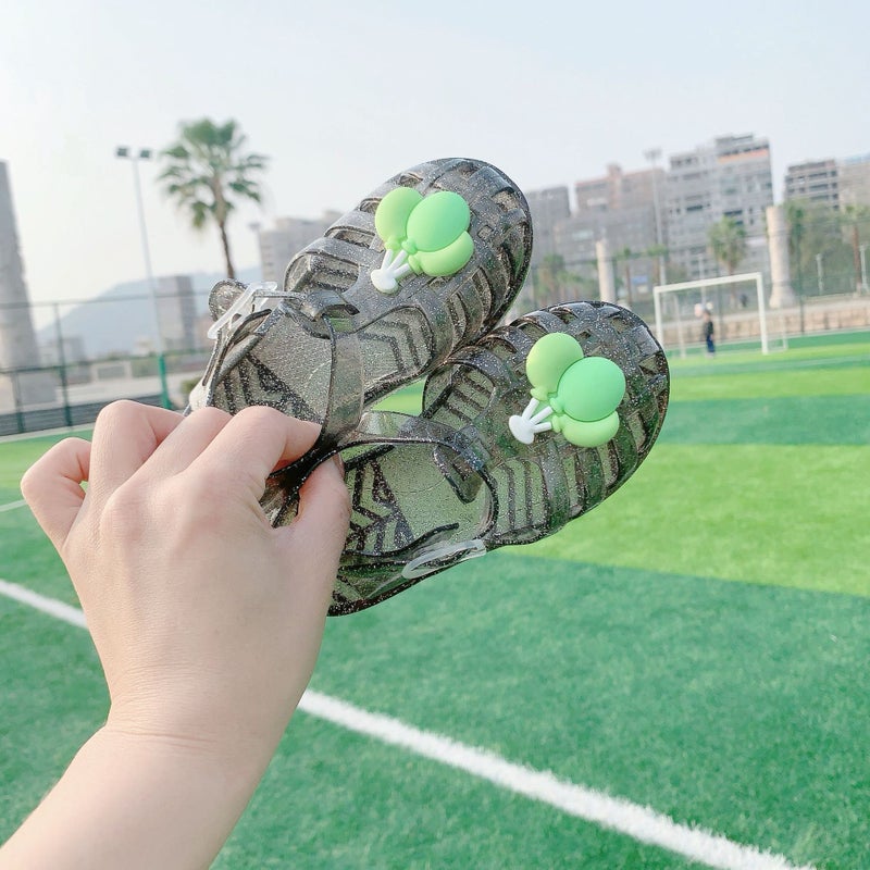 Girls' Sandals Summer Roman Shoes Summer Women'S Baotou Small Girls Middle-Aged Children'S Crystal Shoes - Image 5