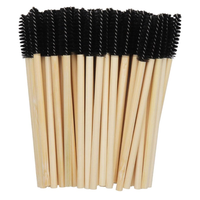 ABOOFAN 100pcs Disposable Mascara Applicator Lash Brushes with Handles Nylon Eyebrow Brush Wands for Professional Makeup and Eyelash Extension Use - Image 1