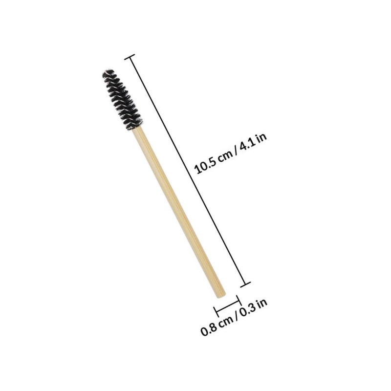 ABOOFAN 100pcs Disposable Mascara Applicator Lash Brushes with Handles Nylon Eyebrow Brush Wands for Professional Makeup and Eyelash Extension Use - Image 2