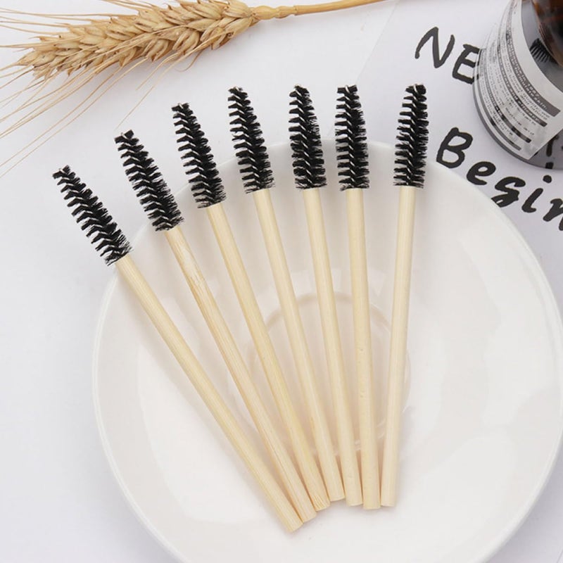 ABOOFAN 100pcs Disposable Mascara Applicator Lash Brushes with Handles Nylon Eyebrow Brush Wands for Professional Makeup and Eyelash Extension Use - Image 4