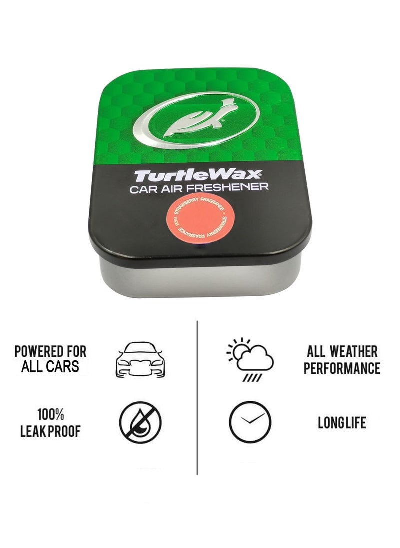 TURTLE Turtle Wax Car Air Freshener – Fresh Strawberry Fragrance for Lasting Car Freshness 30g  - Image 5