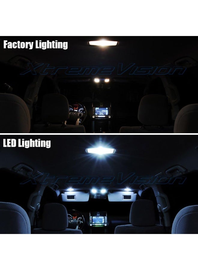 XTREME VISION إضاءة LED داخلية Xtremevision لسيارة GMC Acadia 2007-2014 (8 قطع) مجموعة إضاءة LED داخلية بيضاء باردة + أداة تركيب - Image 2