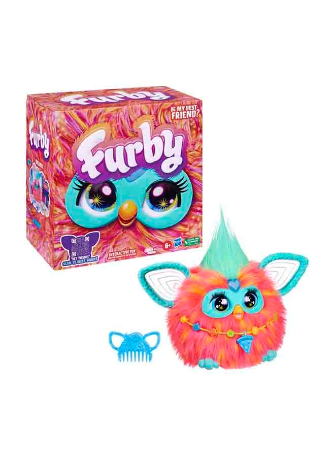 Furby Furblets Coral, 15 Fashion Accessories, Interactive Plush Toys for 6 Year Old Girls & Boys & Up, Voice Activated Animatronic