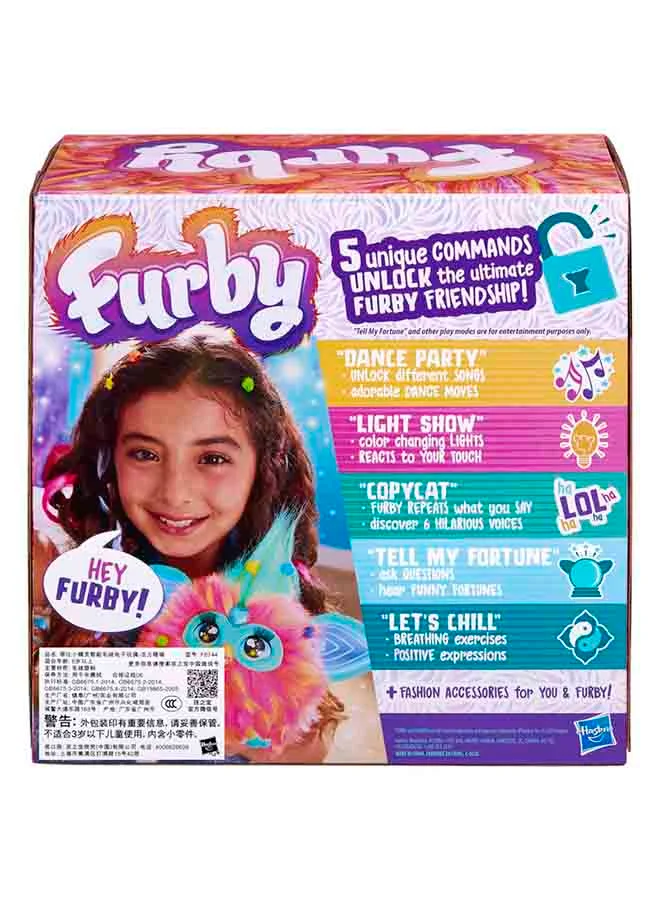 Furby Furblets Coral, 15 Fashion Accessories, Interactive Plush Toys for 6 Year Old Girls & Boys & Up, Voice Activated Animatronic