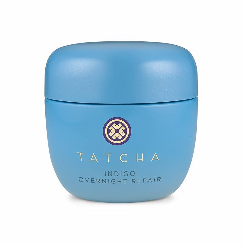 TATCHA Indigo Overnight Repair | Face Cream & Serum Treatment, Fragrance Free Night Cream, 50 ml | 1.7 oz - Image 1