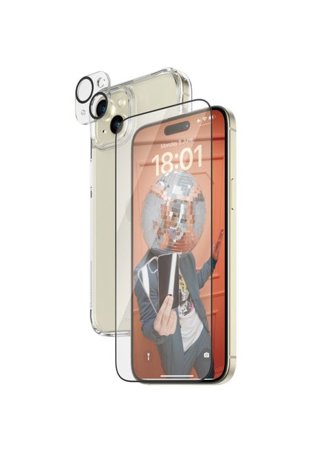 PanzerGlass iPhone 2023 6.7" | 360 Bundle with D3O® | Clear