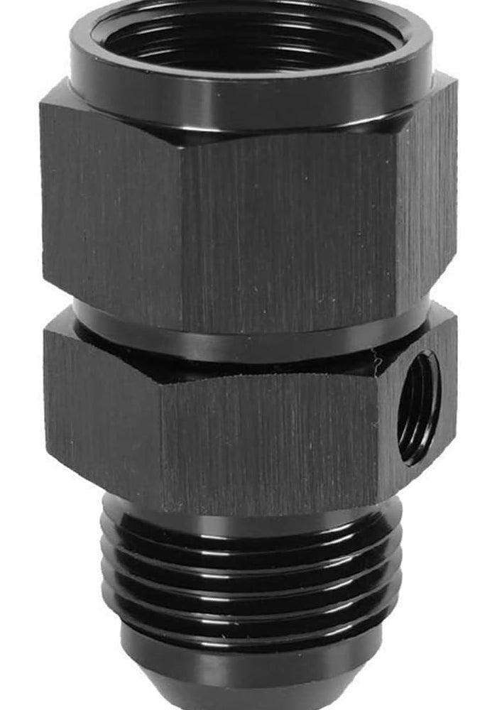 WedFeir 6AN Male to -6 Female Swivel Adapter with Gauge Port - Image 3