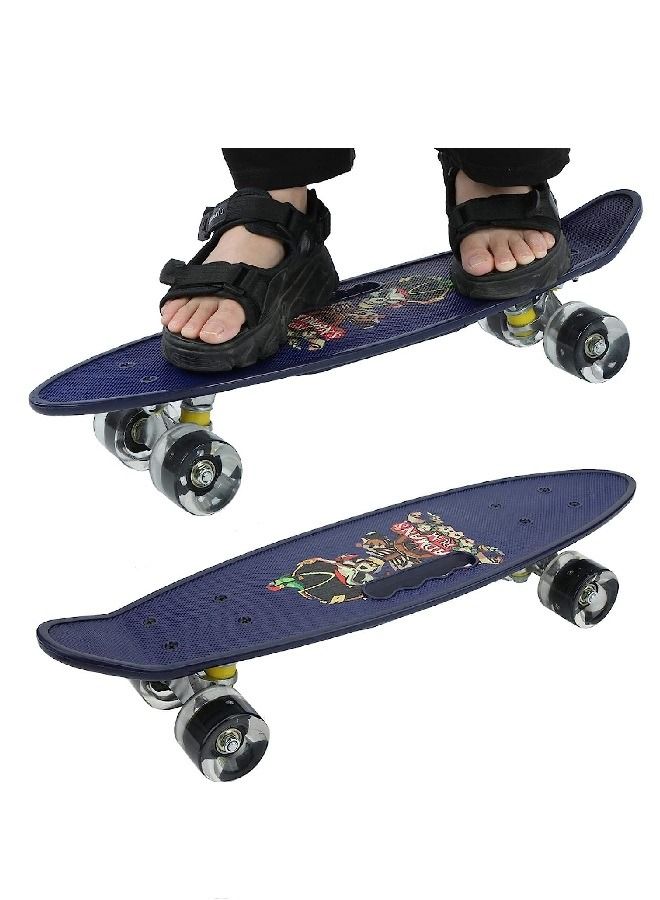 24 Inch Skateboard Fibre Skating Board (Black) - Image 1