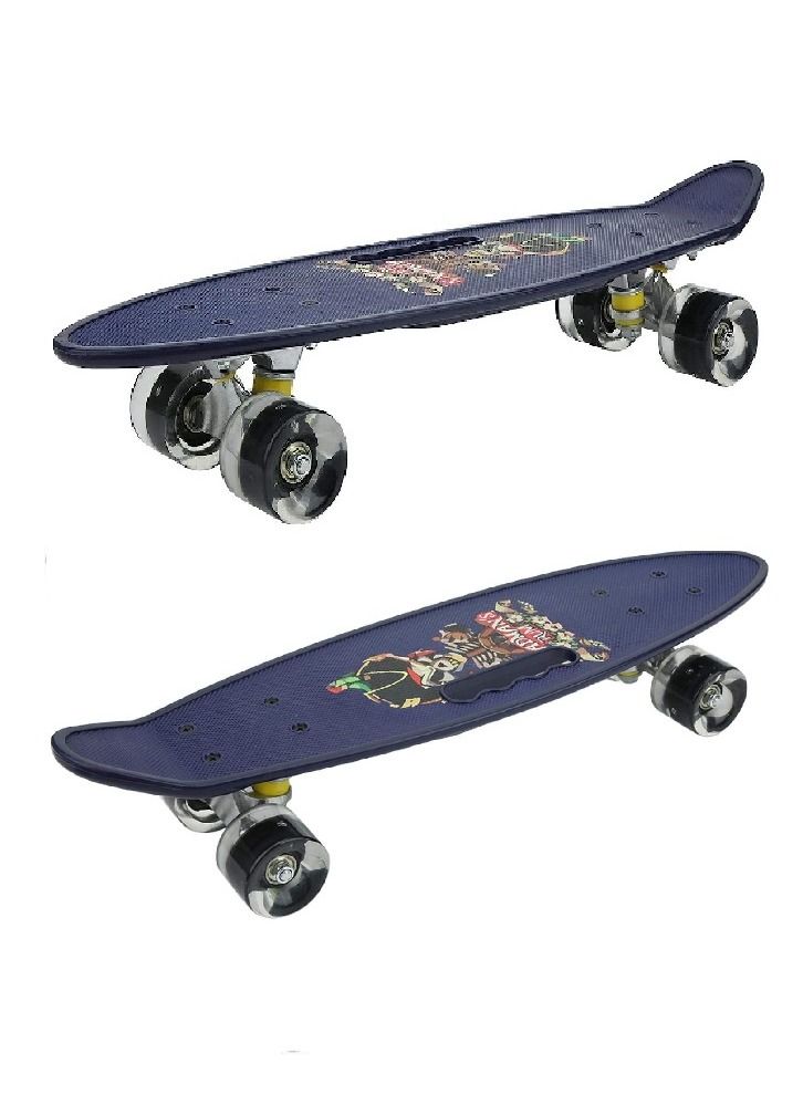 24 Inch Skateboard Fibre Skating Board (Black) - Image 4