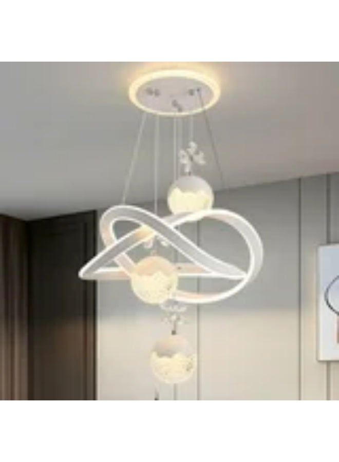 AFN Modern LED Pendant Light with Unique Geometric Design, Crystal Accents, and Adjustable Suspension – Perfect for Living Rooms, Dining Areas, and Contemporary Home Decor - Image 2