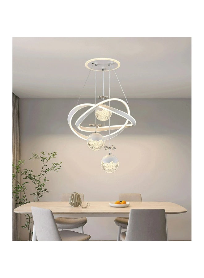AFN Modern LED Pendant Light with Unique Geometric Design, Crystal Accents, and Adjustable Suspension – Perfect for Living Rooms, Dining Areas, and Contemporary Home Decor - Image 4
