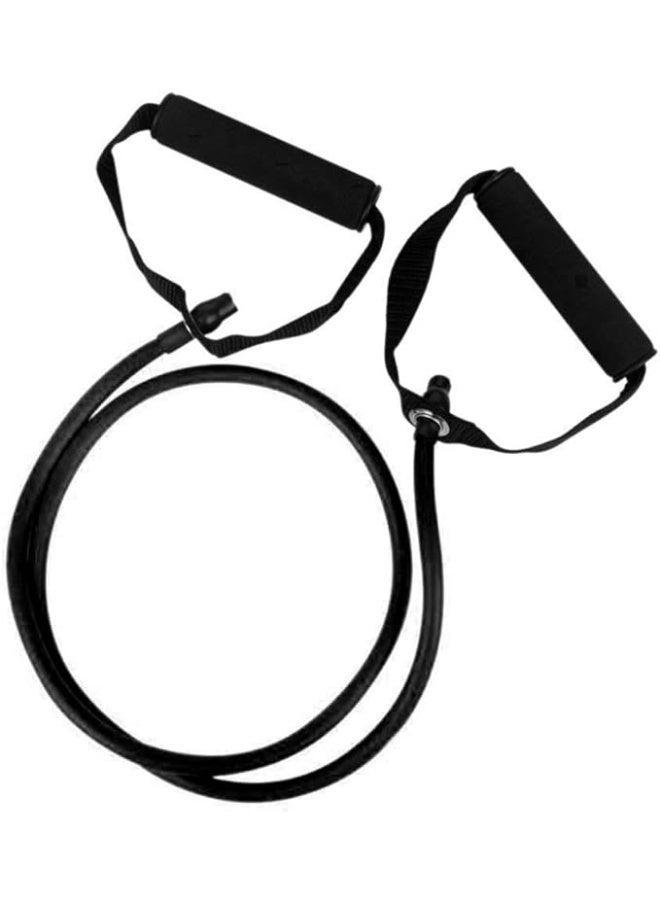 Multi-Functional Resistance Bands Set (5 Levels) – Adjustable Exercise Bands with Handles for Home Fitness, Rehabilitation, Stretching & Muscle Strengthening  Upgrade your home workouts with this versatile resistance band set, designed to deliver a full-body workout anytime and anywhere. Whether your goal is to build strength, tone muscles, improve flexibility, support rehabilitation, or lose weight, it is the perfect alternative to a home gym for all fitness levels.  The set includes 5 color-coded resistance bands with different tension levels, allowing you to easily adjust and customize your workout intensity. From beginners and seniors to professional athletes, these bands are ideal for strength training, yoga, Pilates, physical therapy, and stretching exercises. Use a single band or combine multiple bands to increase resistance as your fitness level improves.  Made from high-quality natural latex, the bands provide excellent elasticity, durability, and tear resistance. - Image 2