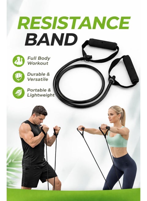 Multi-Functional Resistance Bands Set (5 Levels) – Adjustable Exercise Bands with Handles, Door Anchor & Carry Bag for Home, Gym, Pilates & Strength Training