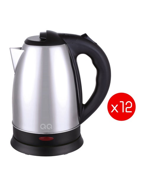 12x غلاية كهربائية من الستانلس ستيل 1.5 لتر 1500 وات