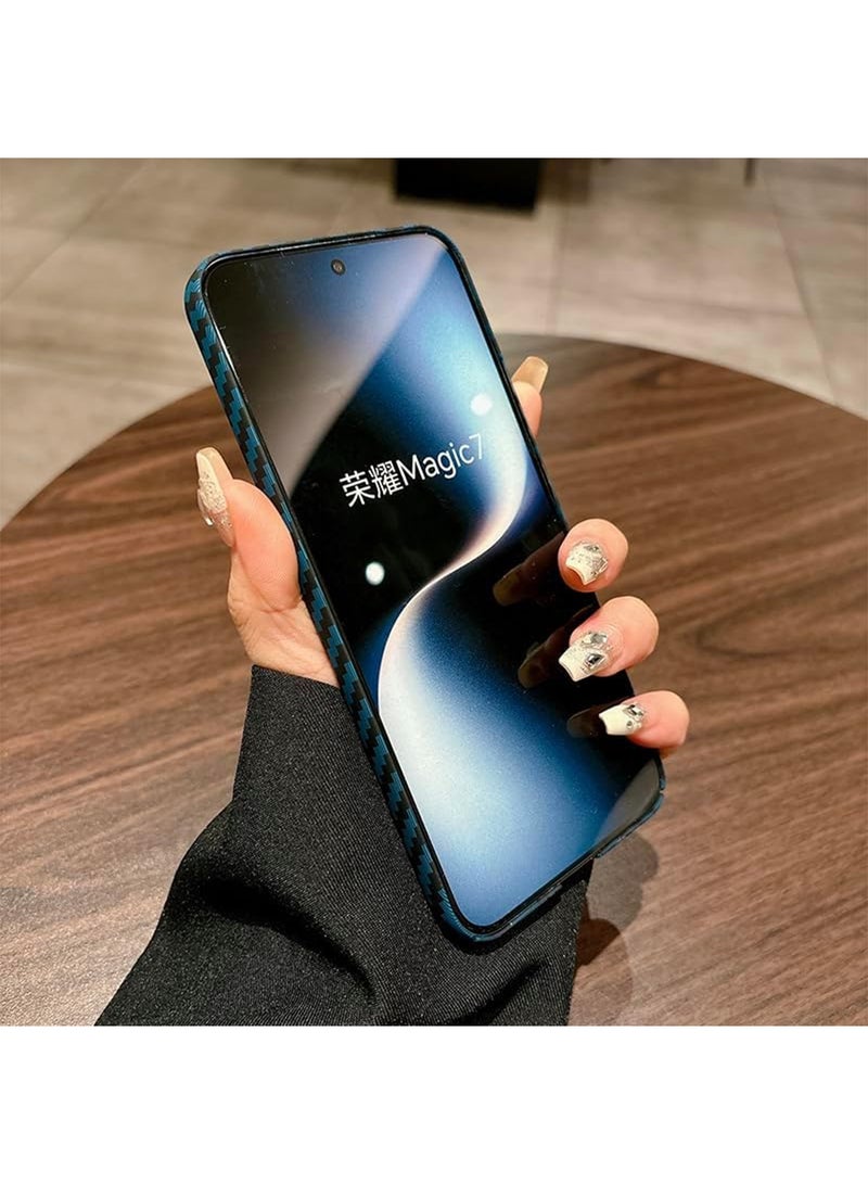 اووكاي جراب لهاتف Honor X60 Pro / Honor X9C 5G، جراب خفيف الوزن للغاية من ألياف الكربون الأراميد لهاتف Honor X60 Pro / Honor X9C 5G (أسود) - Image 2