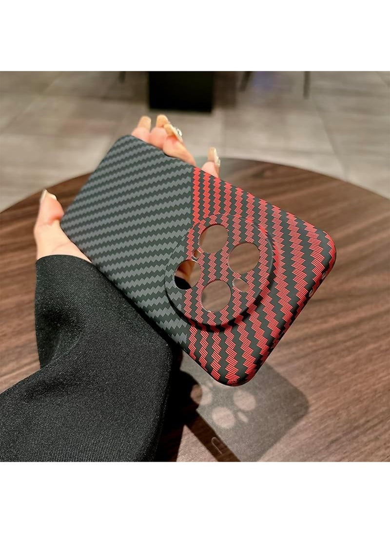 اووكاي جراب لهاتف Honor X60 Pro / Honor X9C 5G، جراب خفيف الوزن للغاية من ألياف الكربون الأراميد لهاتف Honor X60 Pro / Honor X9C 5G (أسود) - Image 5